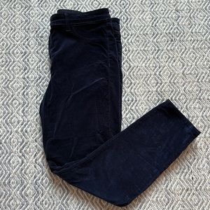J Brand Navy Blue Velvet Jeans